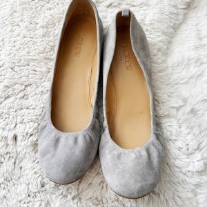 J. crew Suede Ballet Flats Size 8
